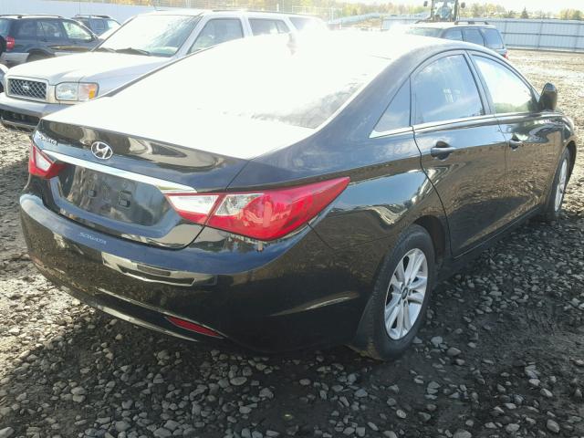 5NPEB4AC5DH744590 - 2013 HYUNDAI SONATA GLS BLACK photo 4