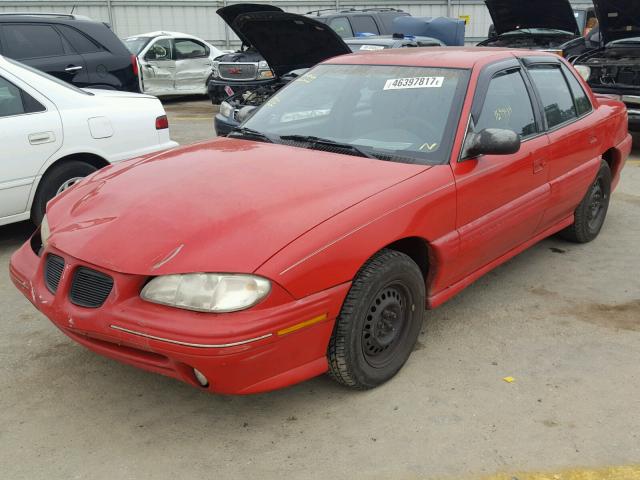 1G2NE52T9WM519548 - 1998 PONTIAC GRAND AM S RED photo 2