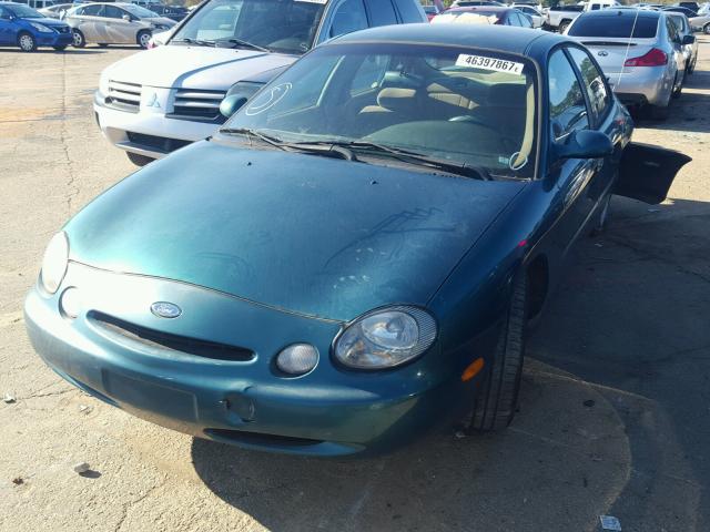 1FALP52U6VA138736 - 1997 FORD TAURUS GREEN photo 2