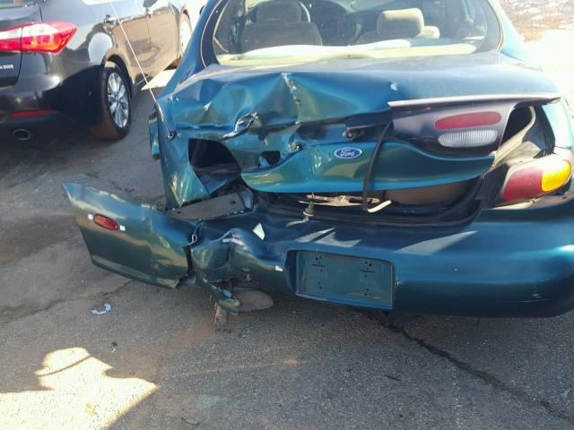 1FALP52U6VA138736 - 1997 FORD TAURUS GREEN photo 9