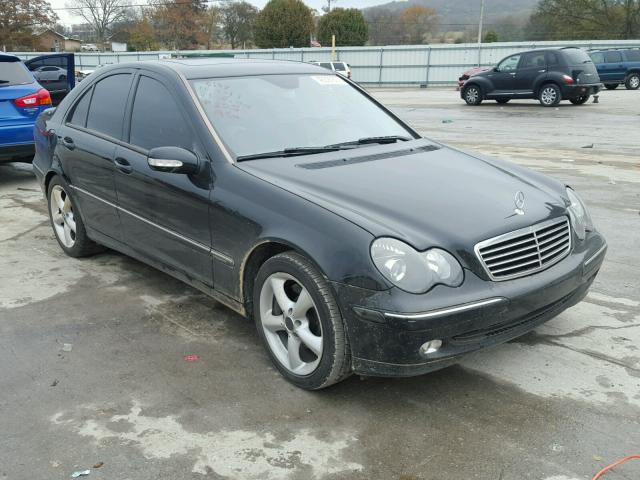 WDBRF40J04A595498 - 2004 MERCEDES-BENZ C 230K SPO BLACK photo 1