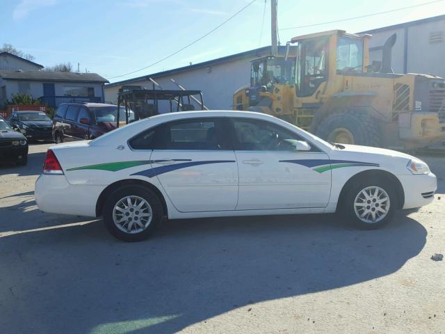 2G1WS583781243877 - 2008 CHEVROLET IMPALA POL WHITE photo 9