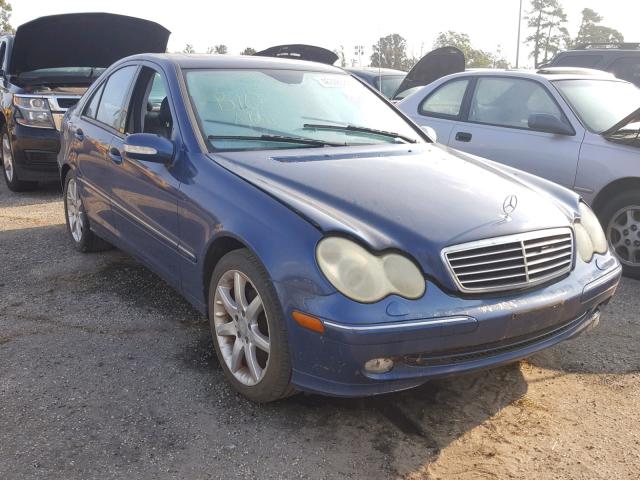 WDBRF40J84A550468 - 2004 MERCEDES-BENZ C 230K SPO BLUE photo 1