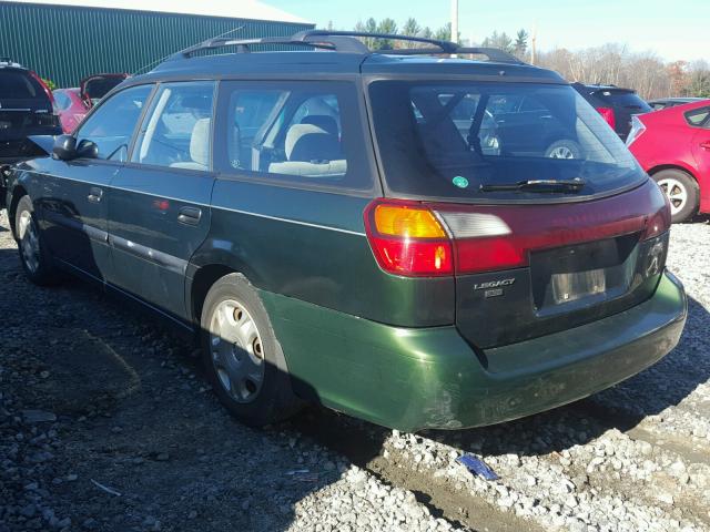 4S3BH635117311229 - 2001 SUBARU LEGACY L GREEN photo 3