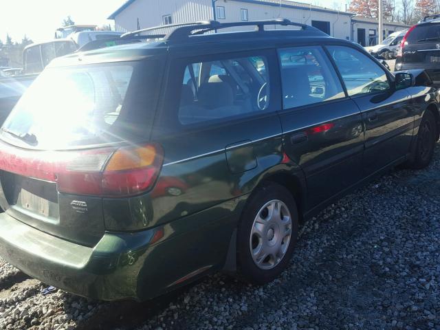 4S3BH635117311229 - 2001 SUBARU LEGACY L GREEN photo 4