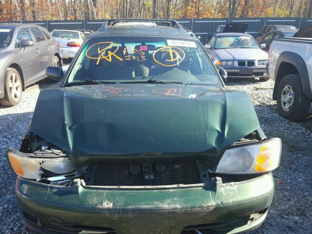 4S3BH635117311229 - 2001 SUBARU LEGACY L GREEN photo 9