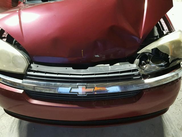 1G1ZT52805F231122 - 2005 CHEVROLET MALIBU LS RED photo 7