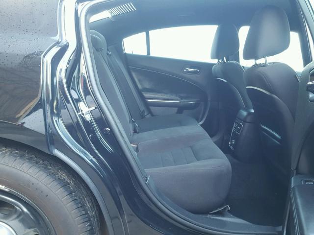 2C3CDXBG8EH134444 - 2014 DODGE CHARGER SE BLACK photo 6