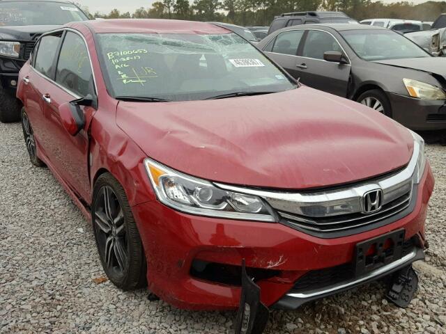 1HGCR2F56HA041032 - 2017 HONDA ACCORD SPO RED photo 1