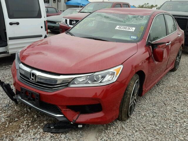 1HGCR2F56HA041032 - 2017 HONDA ACCORD SPO RED photo 2