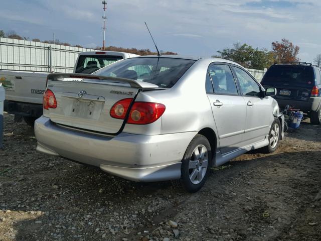 2T1BR32E57C815982 - 2007 TOYOTA COROLLA CE SILVER photo 4