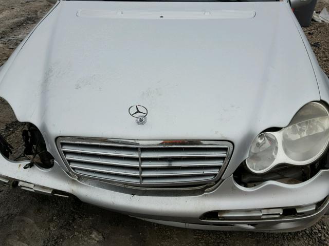 WDBRF92H67F864702 - 2007 MERCEDES-BENZ C 280 4MAT SILVER photo 7