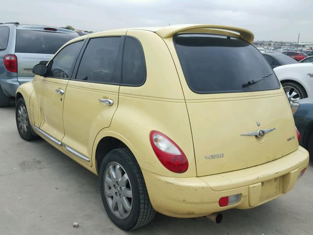 3A8FY68877T501537 - 2007 CHRYSLER PT CRUISER YELLOW photo 3