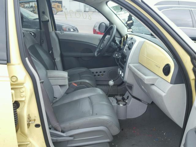 3A8FY68877T501537 - 2007 CHRYSLER PT CRUISER YELLOW photo 5