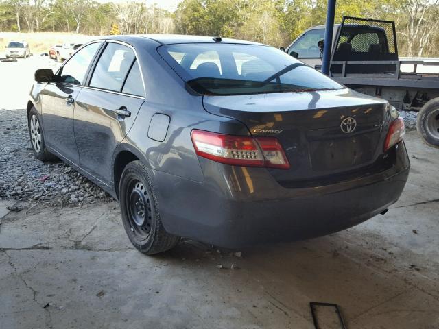 4T1BF3EK8BU771011 - 2011 TOYOTA CAMRY BASE CHARCOAL photo 3