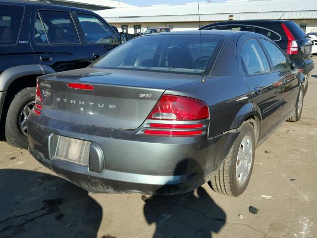 1B3EL46R62N326077 - 2002 DODGE STRATUS SE GRAY photo 4