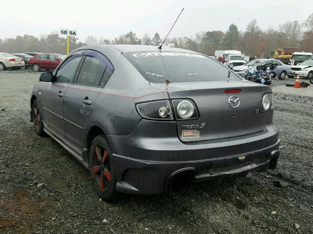 JM1BK12F051297783 - 2005 MAZDA 3 I GRAY photo 3