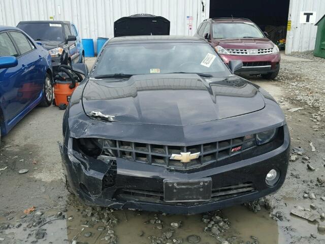 2G1FC1ED4B9196092 - 2011 CHEVROLET CAMARO BLACK photo 9