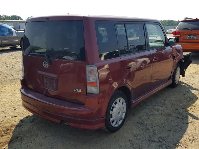 JTLKT324664077074 - 2006 TOYOTA SCION XB Каштановый фото 4