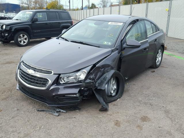 1G1PC5SBXF7202659 - 2015 CHEVROLET CRUZE LT TAN photo 2