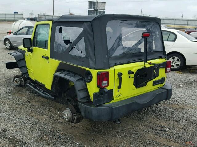 1C4AJWAG1GL330190 - 2016 JEEP WRANGLER S GREEN photo 3