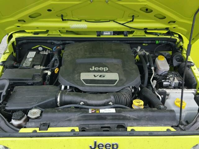 1C4AJWAG1GL330190 - 2016 JEEP WRANGLER S GREEN photo 7