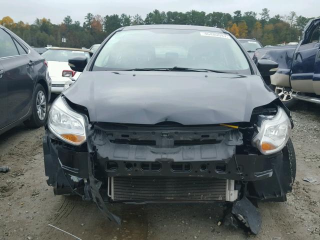 1FAHP3H21CL404939 - 2012 FORD FOCUS SEL BLACK photo 9