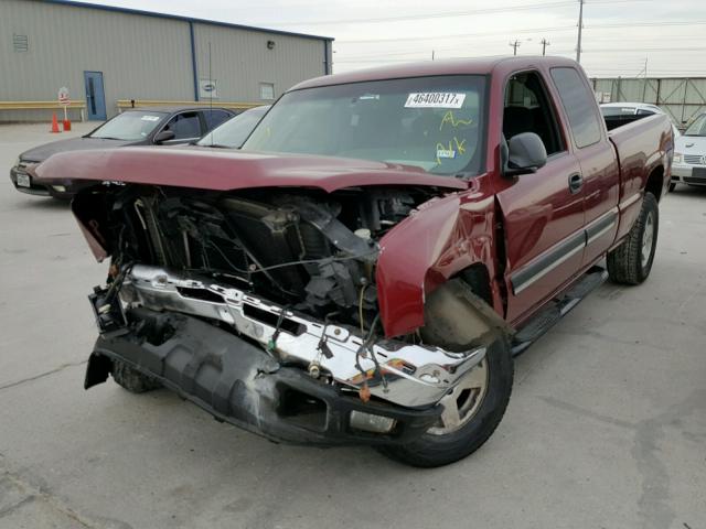 1GCEK19BX6Z173829 - 2006 CHEVROLET SILVERADO RED photo 2