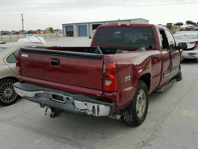 1GCEK19BX6Z173829 - 2006 CHEVROLET SILVERADO RED photo 4