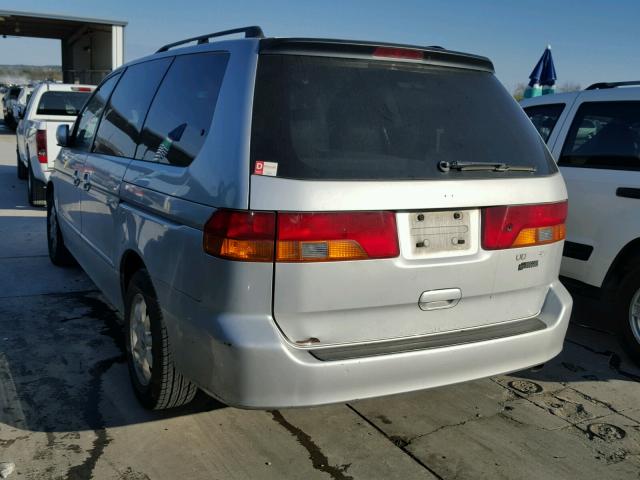 5FNRL187X2B017706 - 2002 HONDA ODYSSEY SILVER photo 3