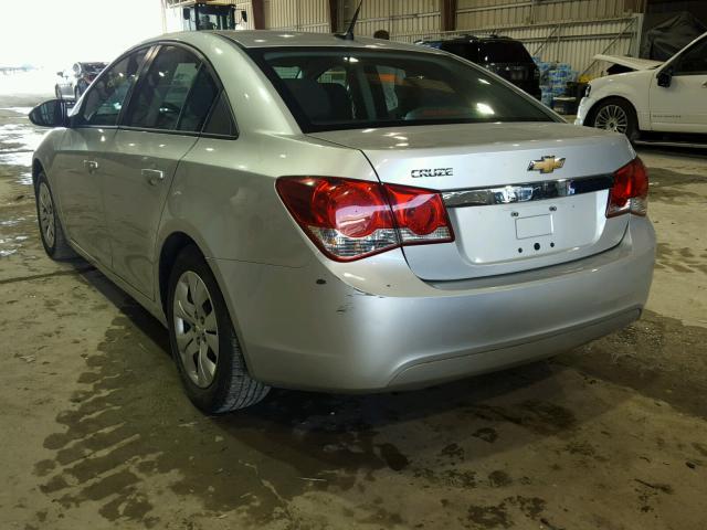 1G1PA5SH8E7229187 - 2014 CHEVROLET CRUZE SILVER photo 3