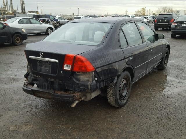 2HGES16653H919043 - 2003 HONDA CIVIC LX BLACK photo 4