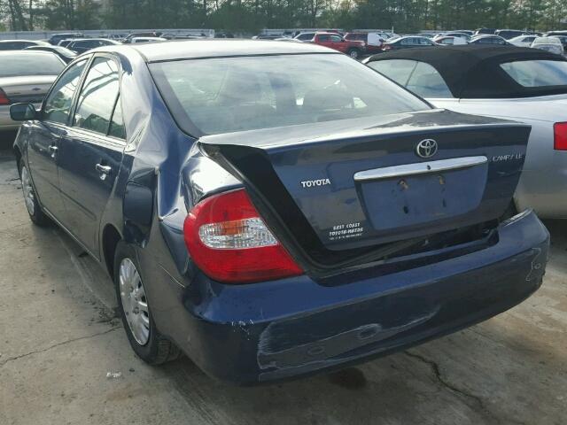 JTDBE32K520112855 - 2002 TOYOTA CAMRY LE 蓝色 照片 3