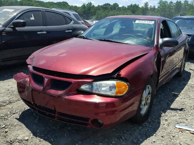 1G2NF52E83C180684 - 2003 PONTIAC GRAND AM S RED photo 2