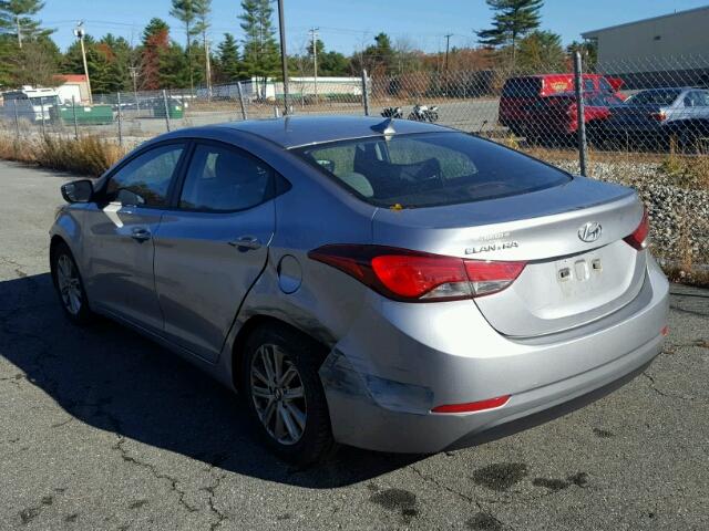 5NPDH4AE9FH545461 - 2015 HYUNDAI ELANTRA SE GRAY photo 3