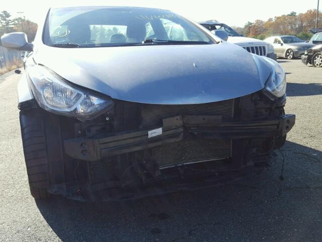 5NPDH4AE9FH545461 - 2015 HYUNDAI ELANTRA SE GRAY photo 9