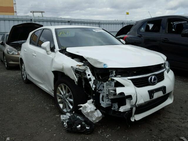 JTHKD5BH7D2147972 - 2013 LEXUS CT 200 WHITE photo 1