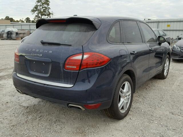 WP1AB2A29BLA44606 - 2011 PORSCHE CAYENNE S BLUE photo 4