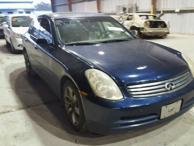 JNKCV51E64M604722 - 2004 INFINITI G35 BLUE photo 1