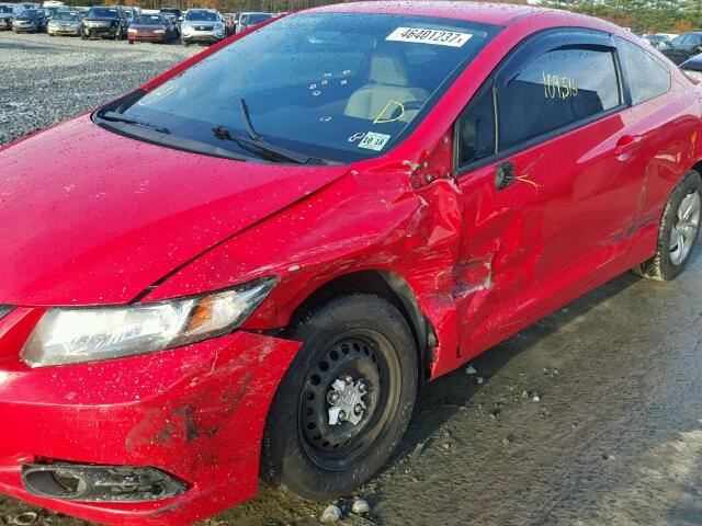 2HGFG3B52DH531669 - 2013 HONDA CIVIC LX RED photo 9