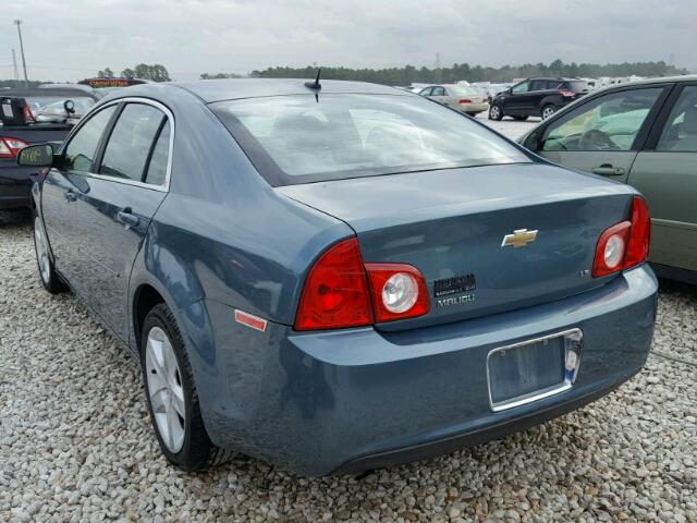 1G1ZG57B29F108131 - 2009 CHEVROLET MALIBU LS TEAL photo 3