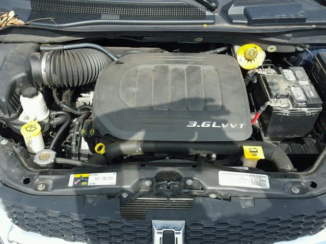 2C4RDGBGXER275631 - 2014 DODGE GRAND CARA BLUE photo 7