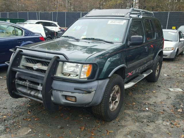 5N1ED28Y5YC537887 - 2000 NISSAN XTERRA GREEN photo 2