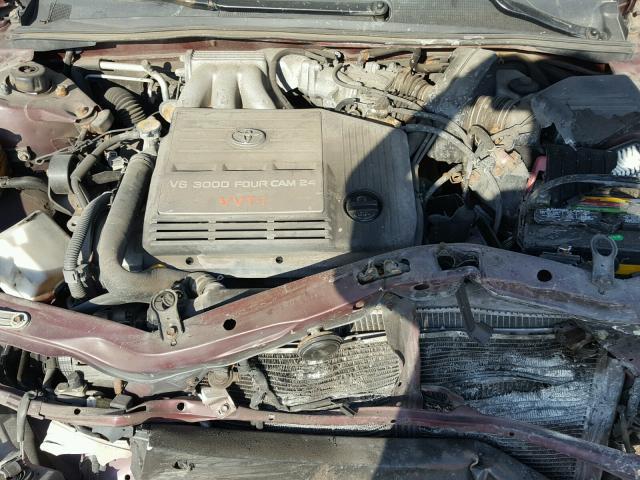 4T1BF28B93U338689 - 2003 TOYOTA AVALON XL BURGUNDY photo 7