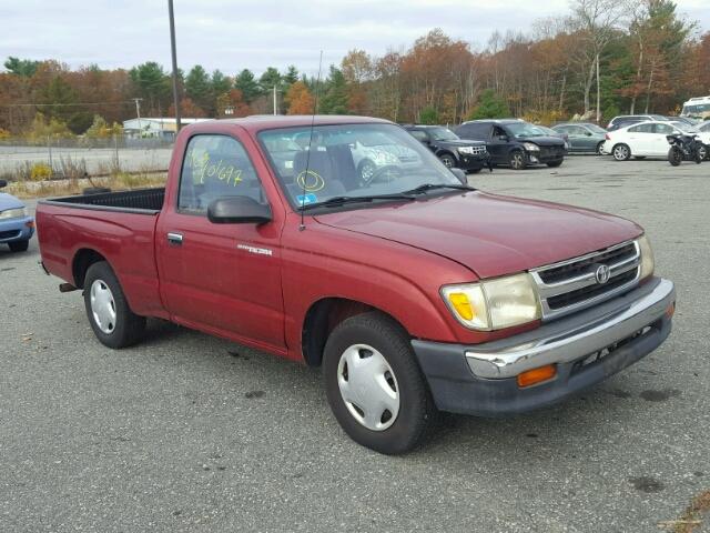 4TANL42N6YZ590480 - 2000 TOYOTA TACOMA RED photo 1