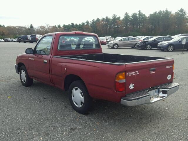 4TANL42N6YZ590480 - 2000 TOYOTA TACOMA RED photo 3