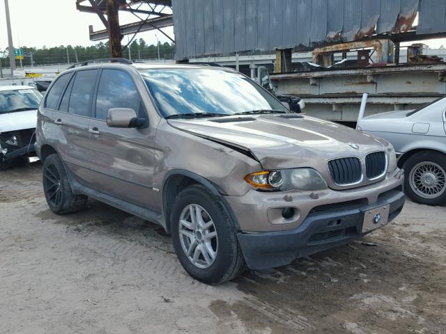 5UXFA13526LY39822 - 2006 BMW X5 3.0I BROWN photo 1