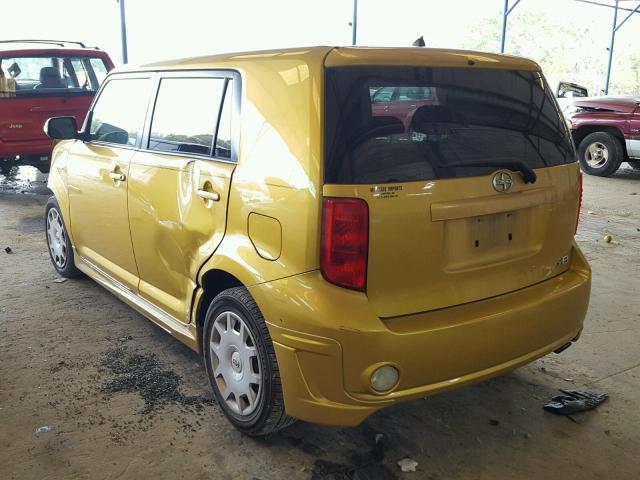 JTLKE50E081055240 - 2008 TOYOTA SCION XB GOLD photo 3