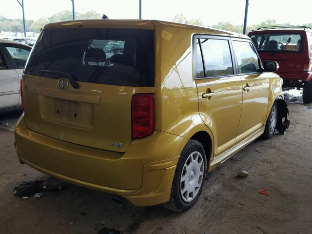 JTLKE50E081055240 - 2008 TOYOTA SCION XB GOLD photo 4