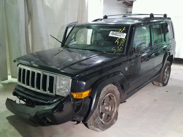 1J8HG48P27C575614 - 2007 JEEP COMMANDER BLACK photo 2